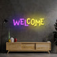 Welcome LED Neon Sign Light Pop Art - Neonzastudio