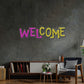 Welcome LED Neon Sign Light Pop Art - Neonzastudio