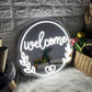 Welcome Mirror Neon Sign