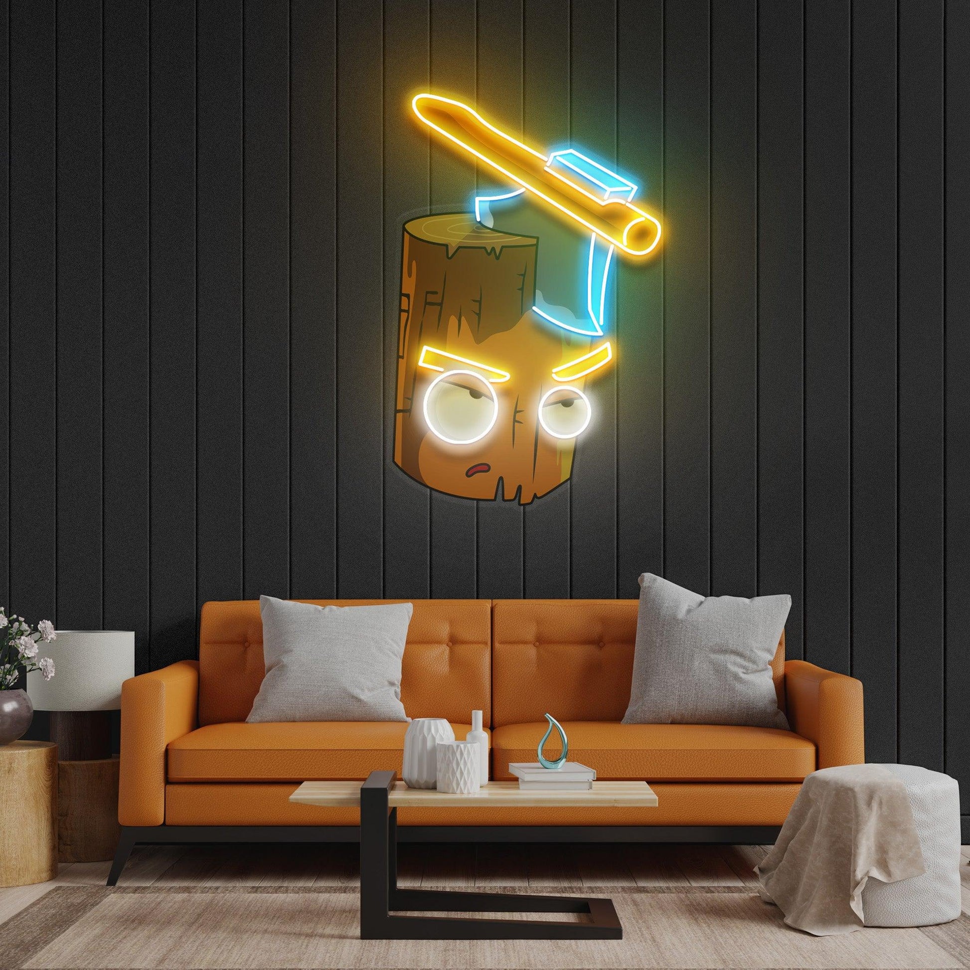 Wood And Ax Led Neon Acrylic Artwork - Neonzastudio