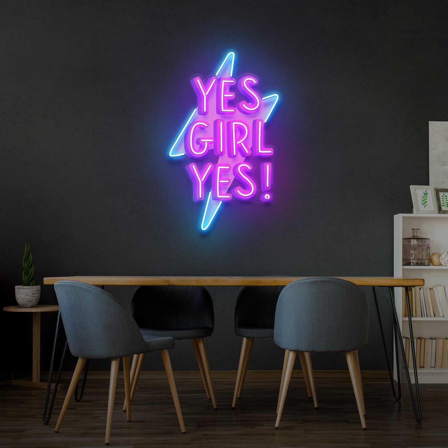 Yes Girl Yes Led Neon Acrylic Artwork