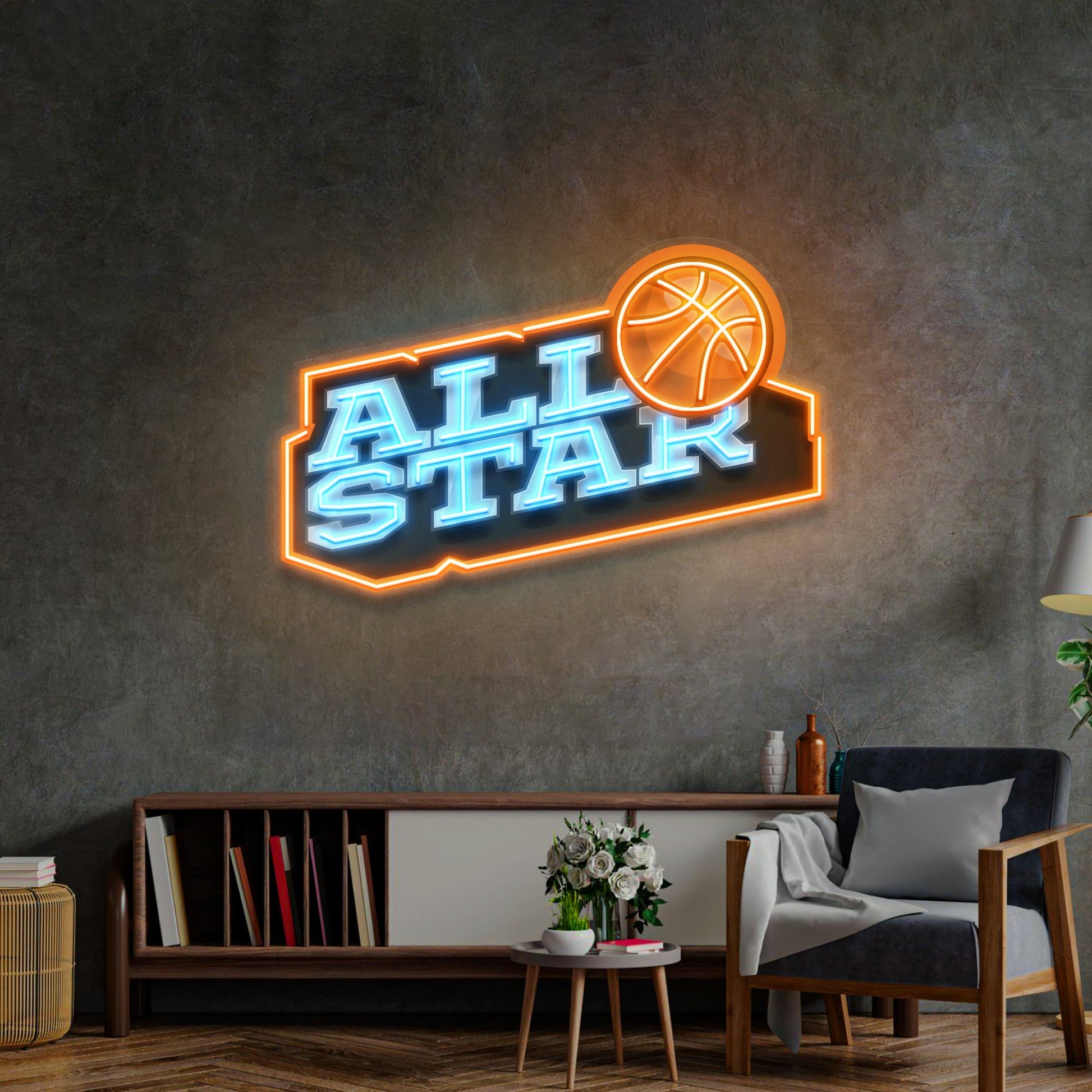 All Star League LED Neon Sign Light Pop Art - Neonzastudio