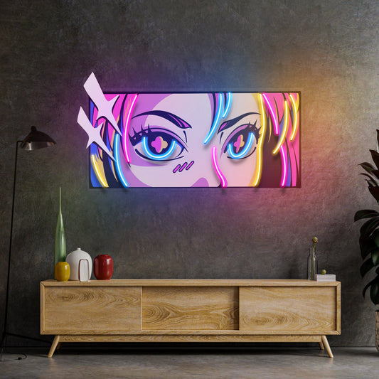 Anime Eyes 1 LED Neon Sign Light Pop Art - Neonzastudio