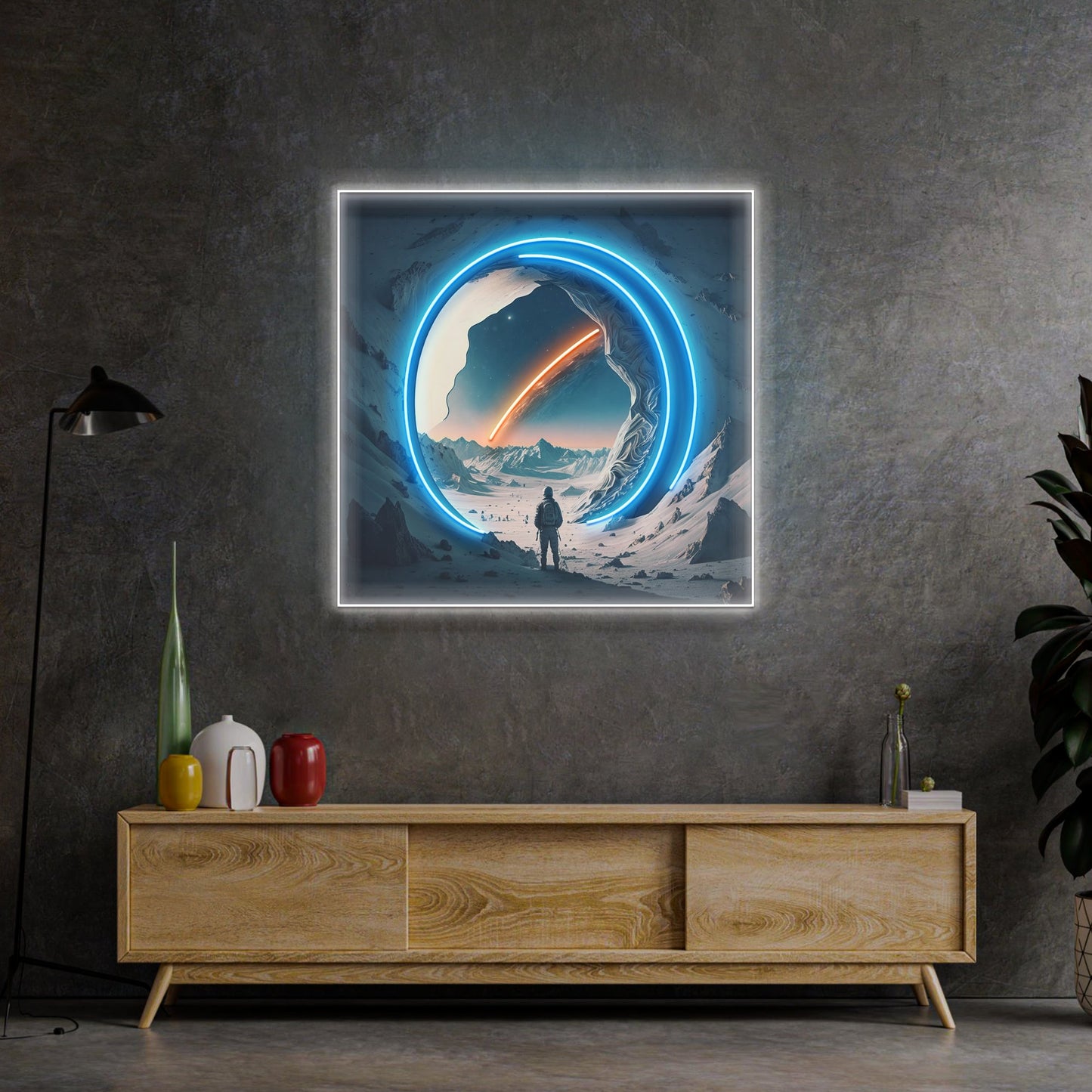 Astronaut Experiencing The Space LED Neon Sign Light Pop Art