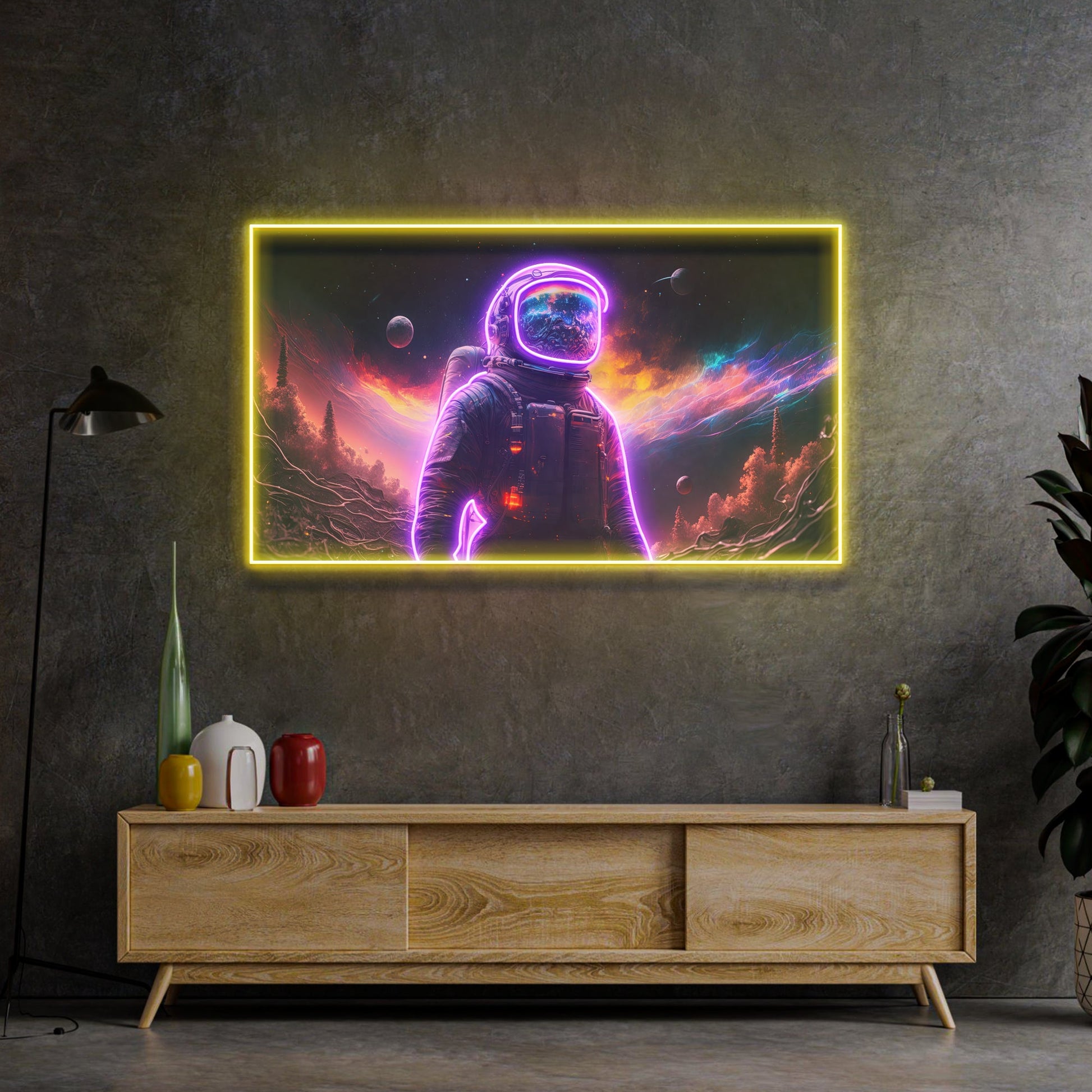 Astronaut in Space LED Neon Sign Light Pop Art - Neonzastudio
