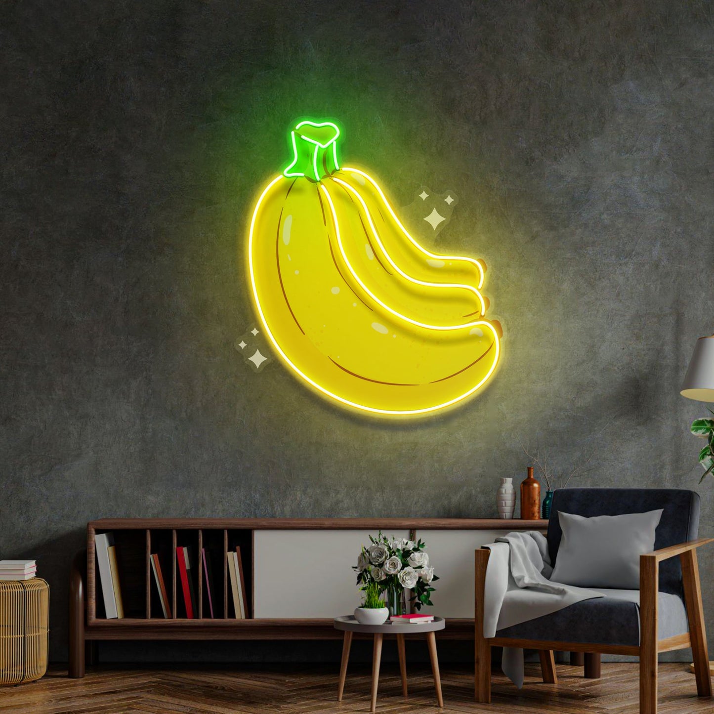 Bling Banana LED Neon Sign Light Pop Art - Neonzastudio