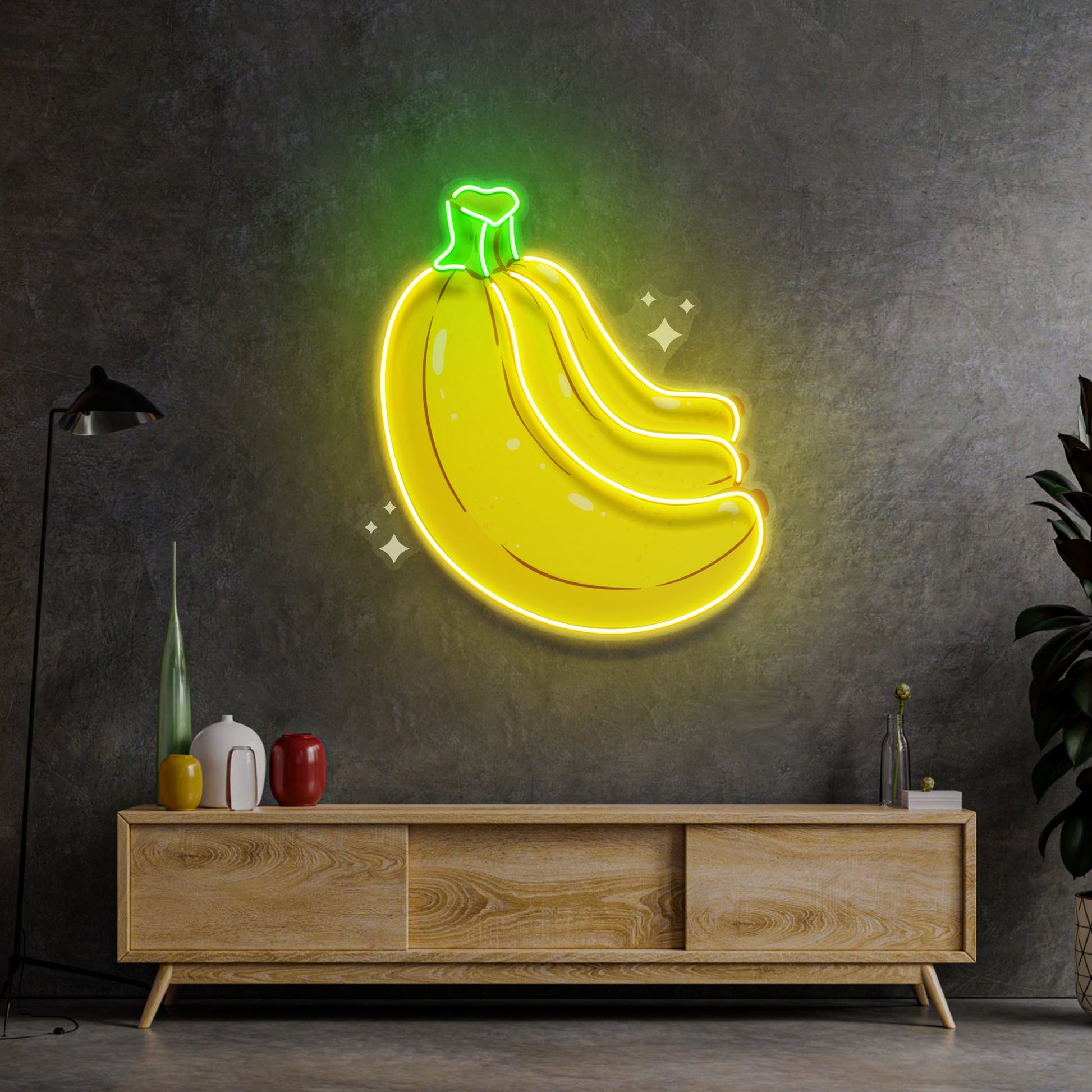 Bling Banana LED Neon Sign Light Pop Art - Neonzastudio