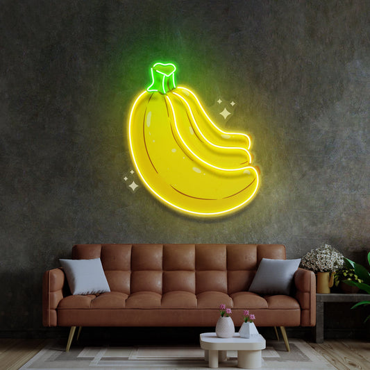 Bling Banana LED Neon Sign Light Pop Art - Neonzastudio