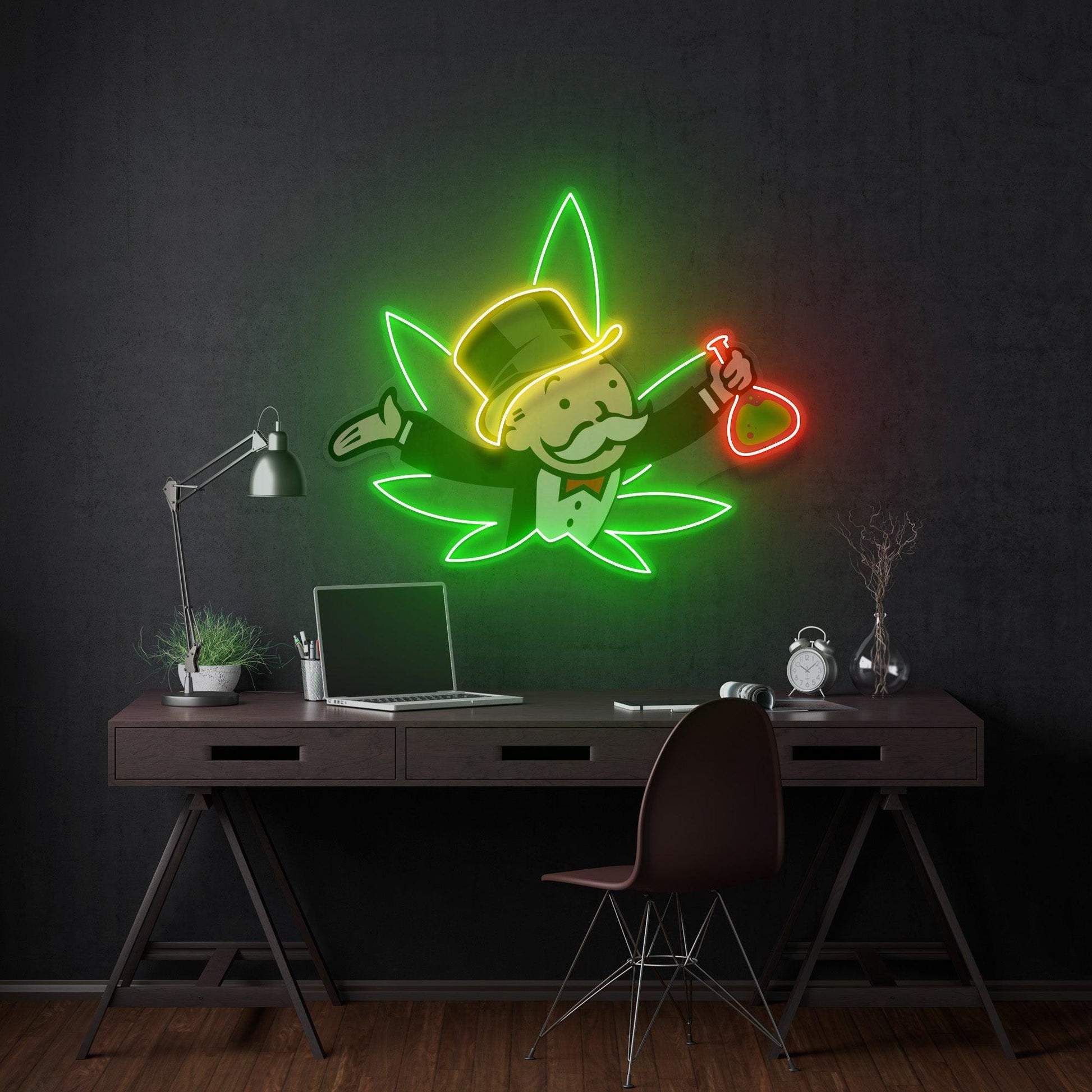 Bongopoly Led Neon Acrylic Artwork - Neonzastudio