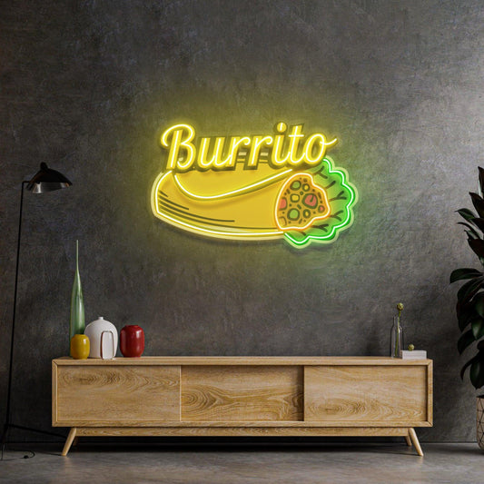 Burrito Led Neon Acrylic Artwork - Neonzastudio