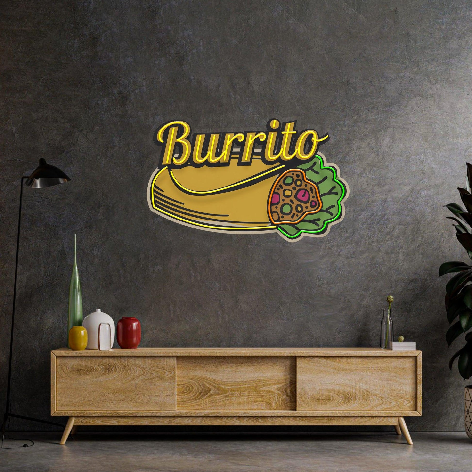 Burrito Led Neon Acrylic Artwork - Neonzastudio