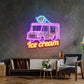Ice Cream Bus Led Neon Acrylic Artwork