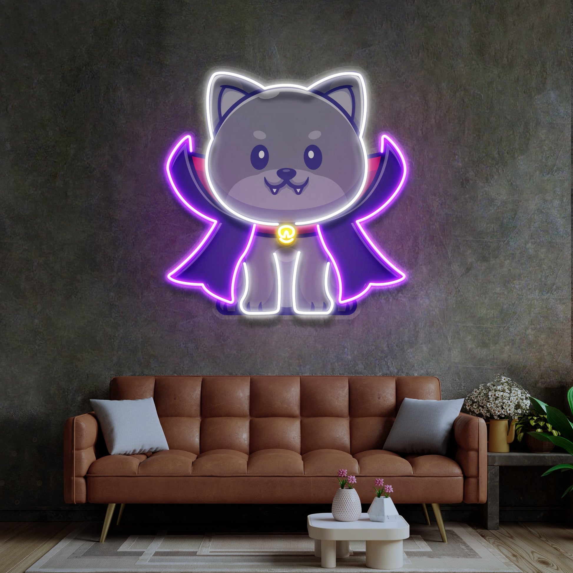 Dracula Dog LED Neon Sign Light Pop Art - Neonzastudio