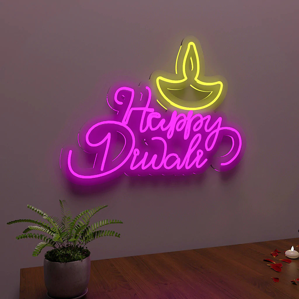 Happy Diwali Neon LED Light - Neonzastudio
