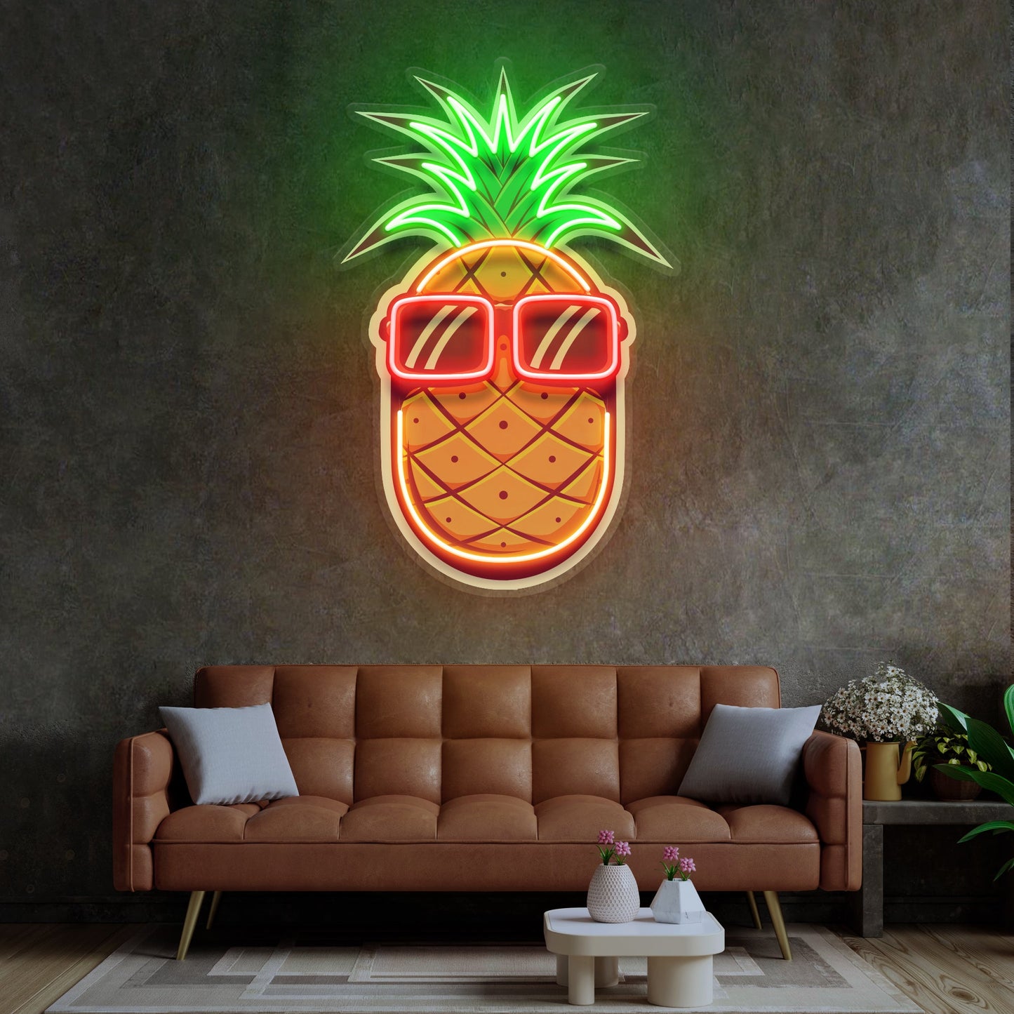 Pineapple LED Neon Sign Light Pop Art - Neonzastudio