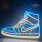 Sneaker Neon Art Shoe
