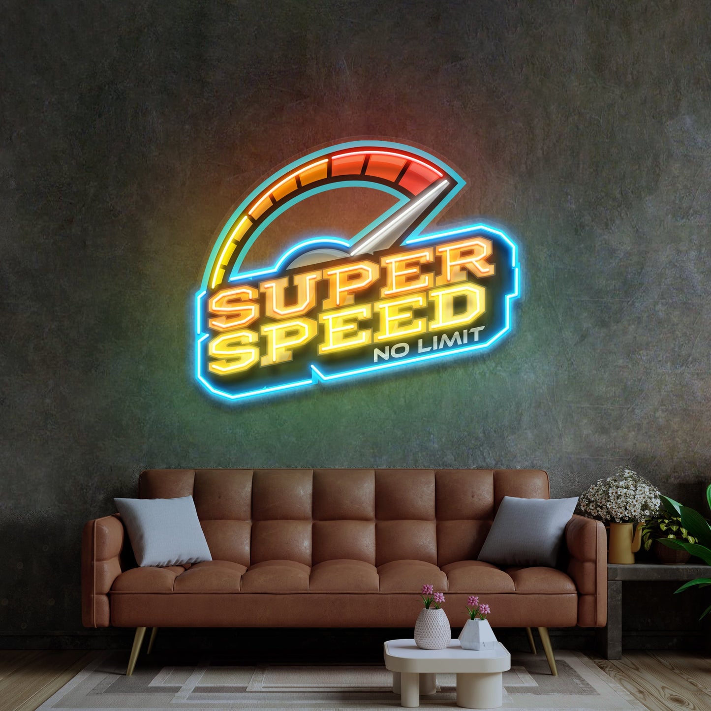 Super Speed LED Neon Sign Light Pop Art - Neonzastudio