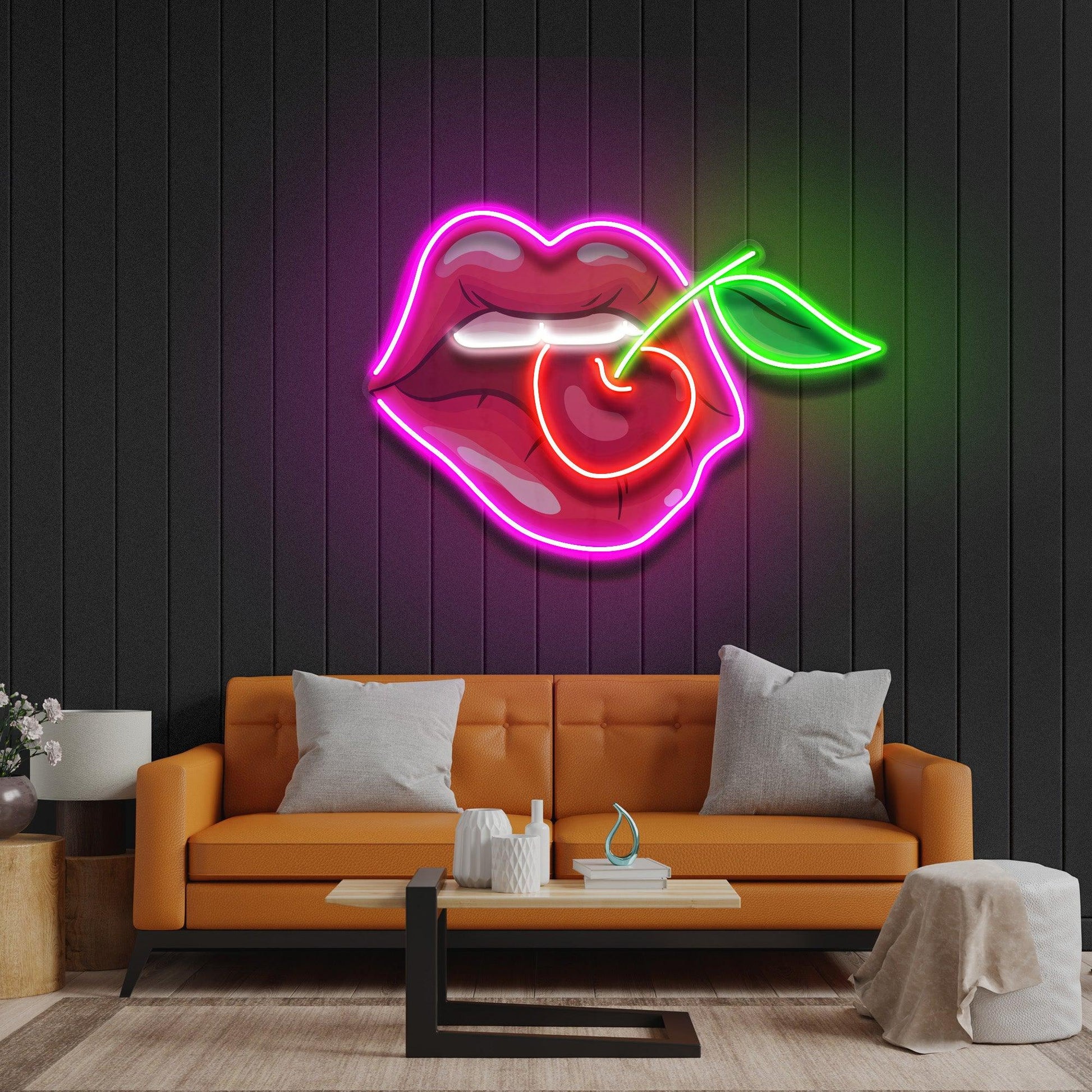 Sweet Cherry Led Neon Acrylic Artwork - Neonzastudio