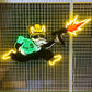 Violent Monopoly Gun Led Neon Acrylic Artwork